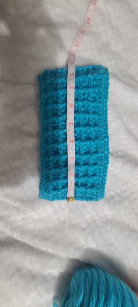 Handmade Blue Twist Style Ear Warmer