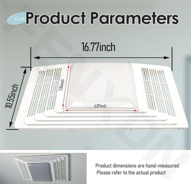 S97013662 Bathroom Vent Fan Grille and Lens Cover Assembly For Broan 655, 659