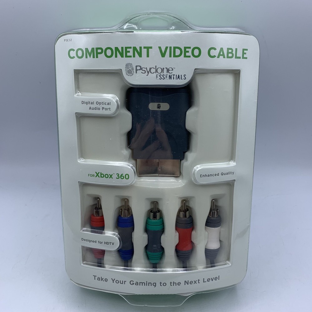 Psyclone Essentials XBox 360 HD Component AV Video Cable Optical Audio SEALED