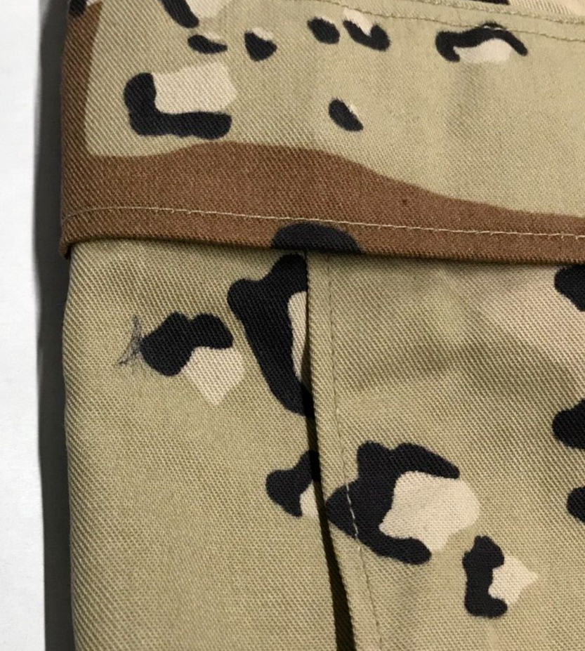 Wrangler 1991 6 Color Desert BDU Trousers USGI NYCO X Large Short NOS w/ Stains