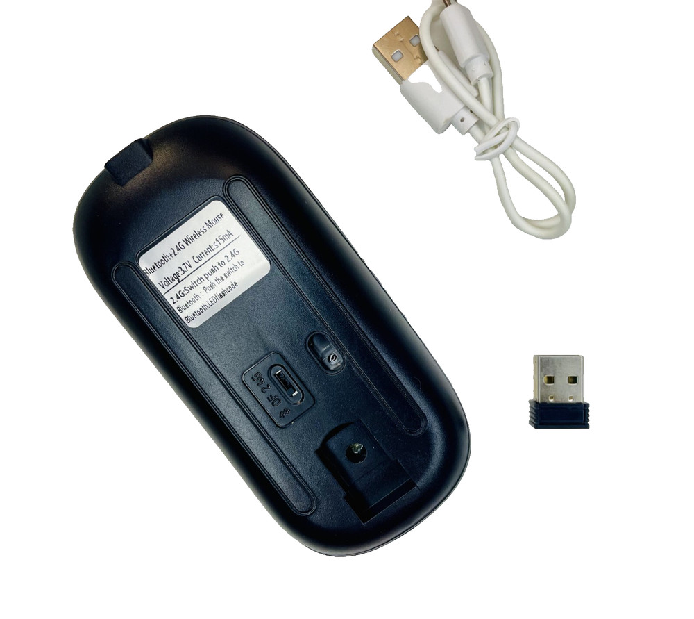 Wireless Mouse Bluetooth 2.4GHz Wireless PC Optical Mouse for Laptop PC