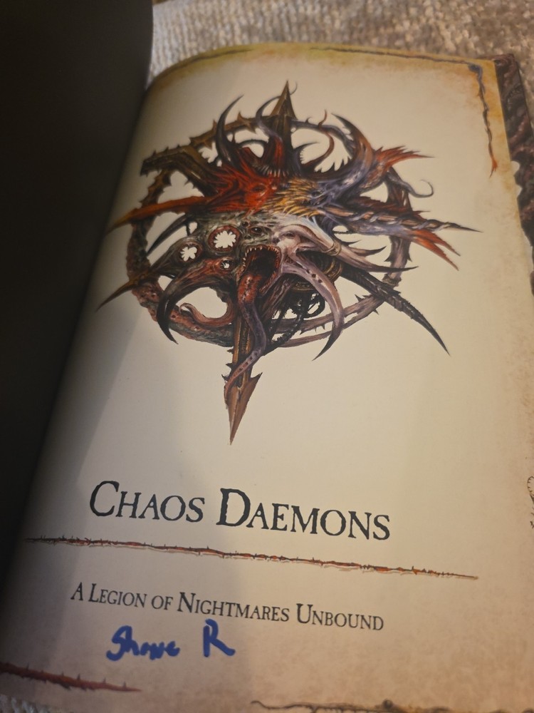 Games Workshop Warhammer 40k Chaos Daemons Rulebook Codex Hardback