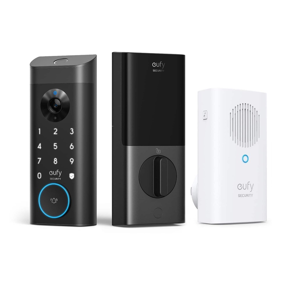 eufy Security - Smart Lock E330 with Chime WiFi Replacement Deadbolt with euf...