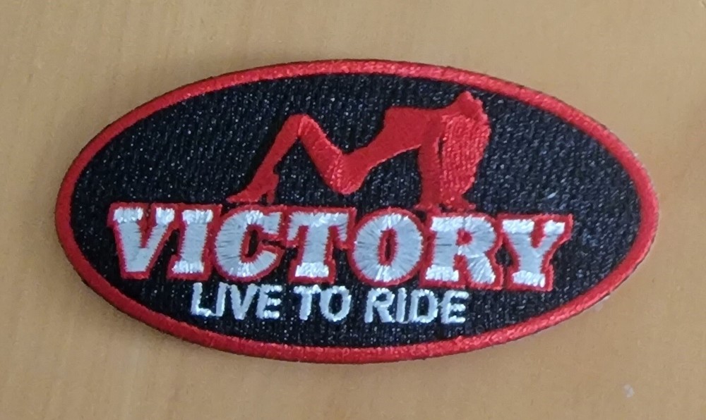 Victory  Motorcycle exotic oval patch.4 inch. NEW