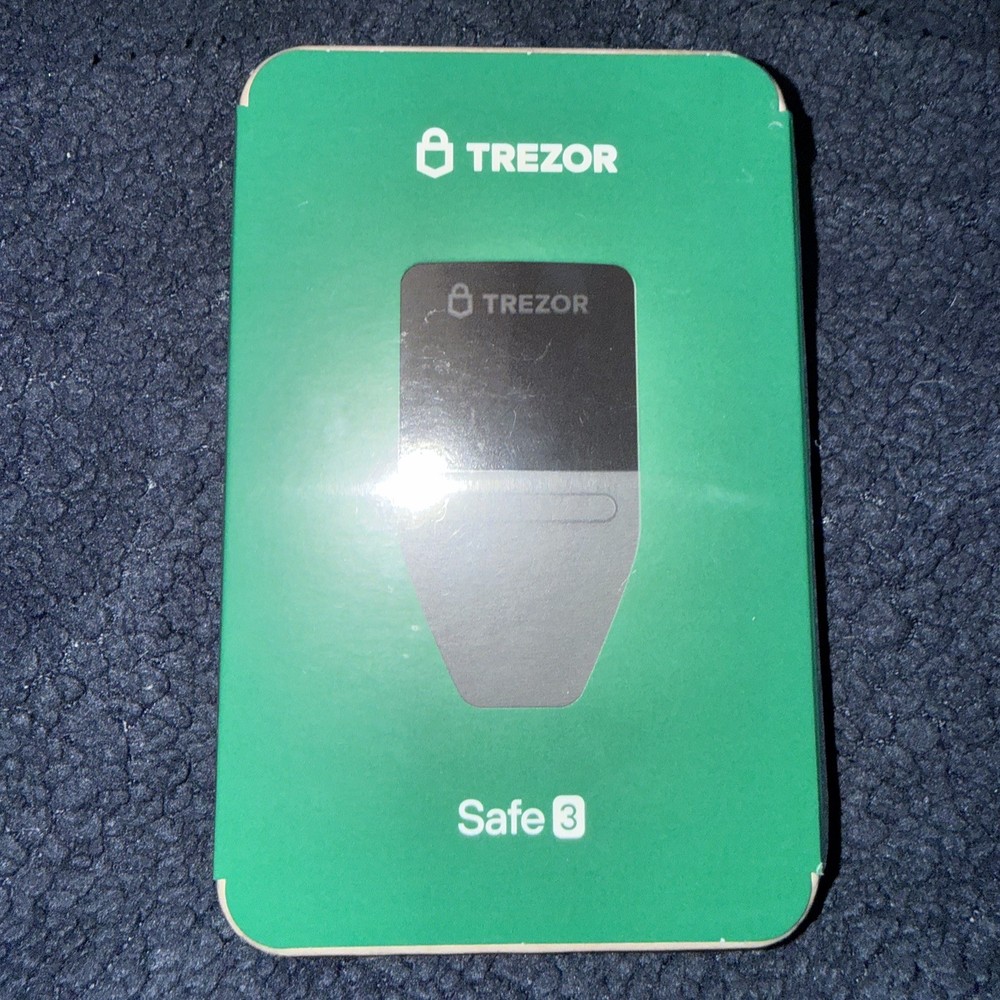 Trezor Safe 3 - Secure Element Crypto Hardware Wallet - NEW UNOPENED