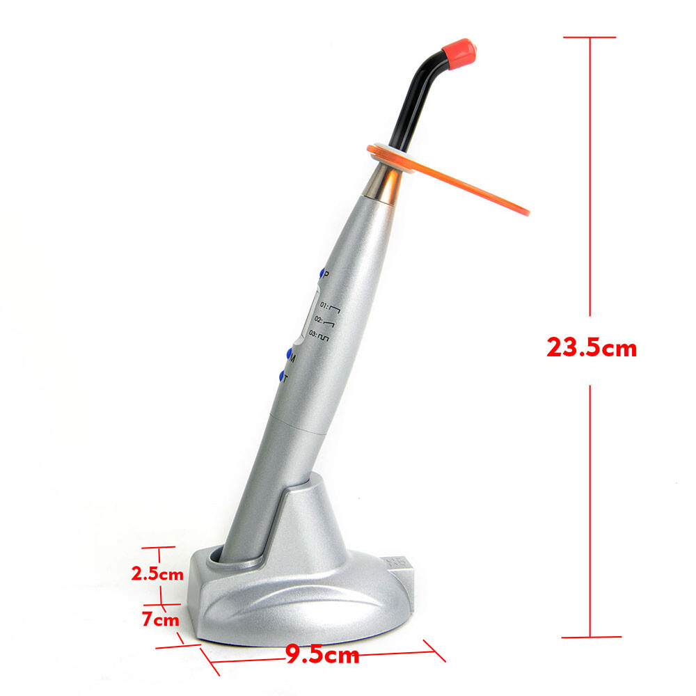 Dental LED Curing Light Three Modes 10W Gradually Flashing All Light Mode Silver
