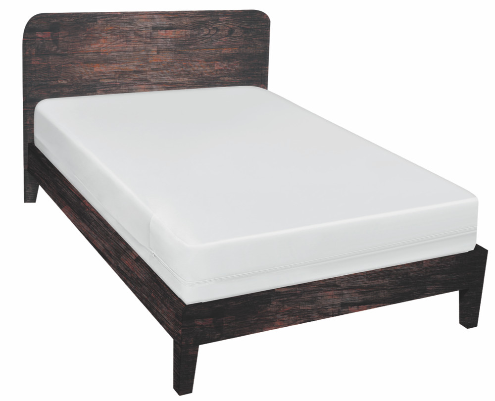 Mainstays Size Full Waterproof Zippered Mattress Protector White