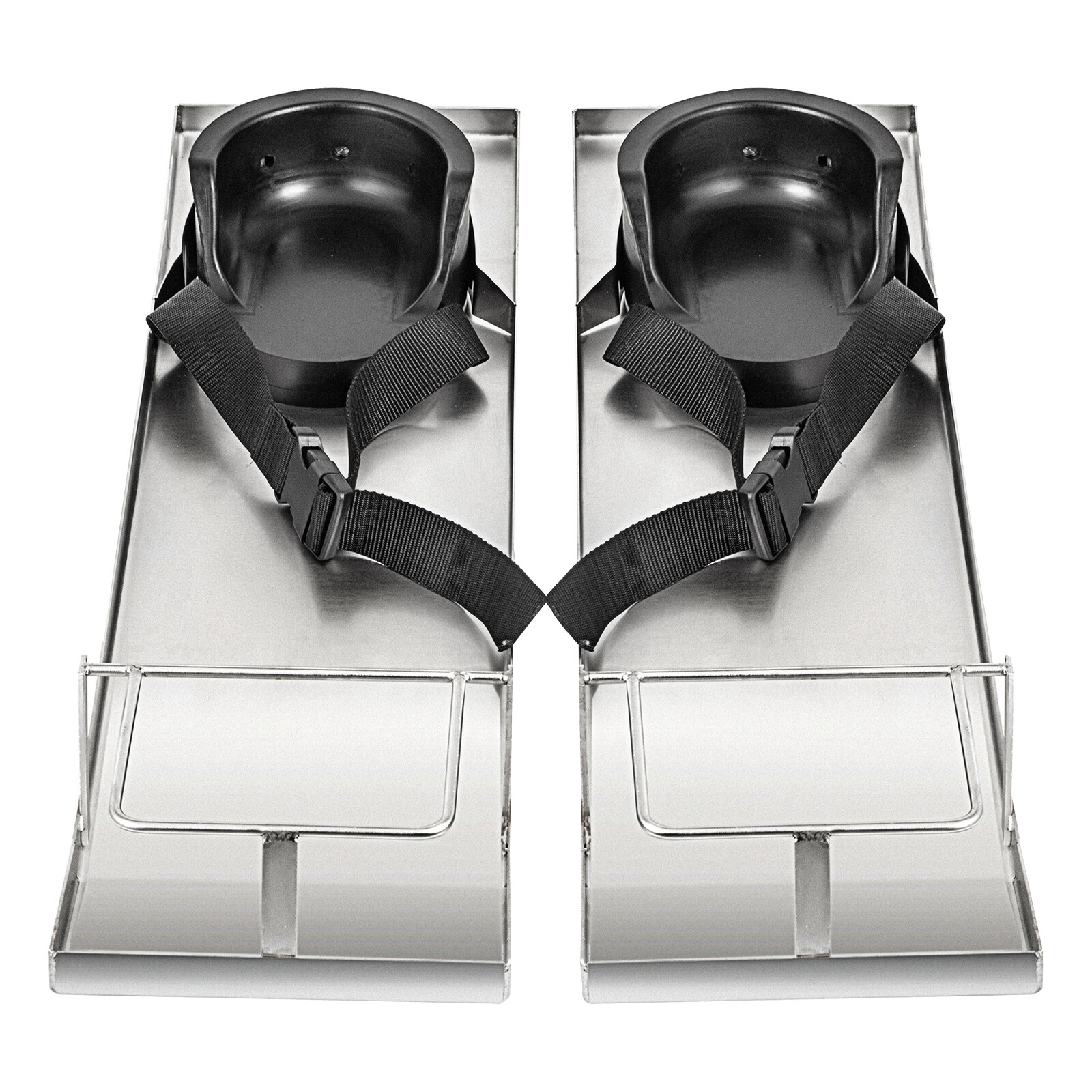 VEVOR Concrete Slider Knee Boards Pair Sliding Boards 30" x 8" Stainless w/ Pads