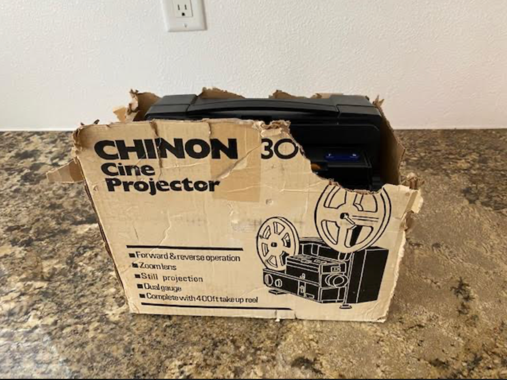 CHINON 3000GL DUAL 8mm PROJECTOR -adjustable speed.