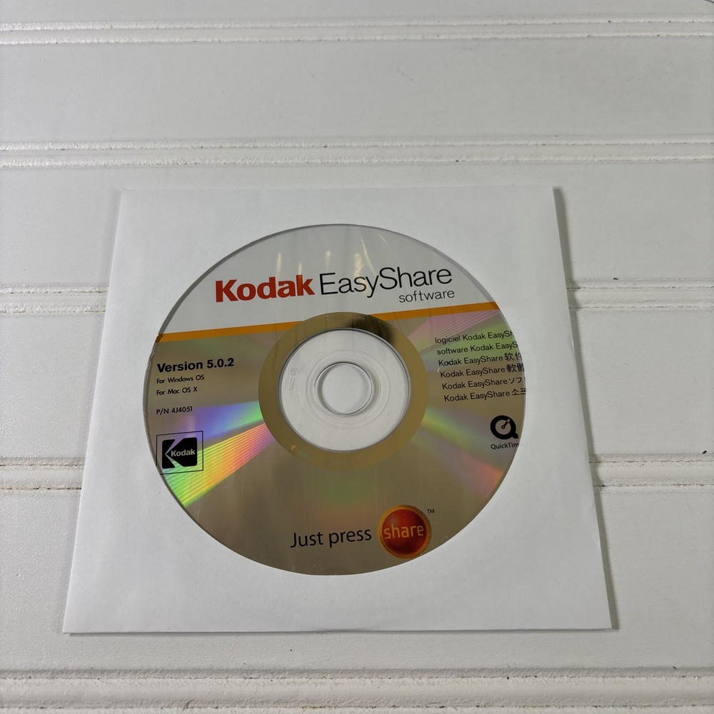Kodak EasyShare Software Version 5.0.2 CD for Windows & Macintosh