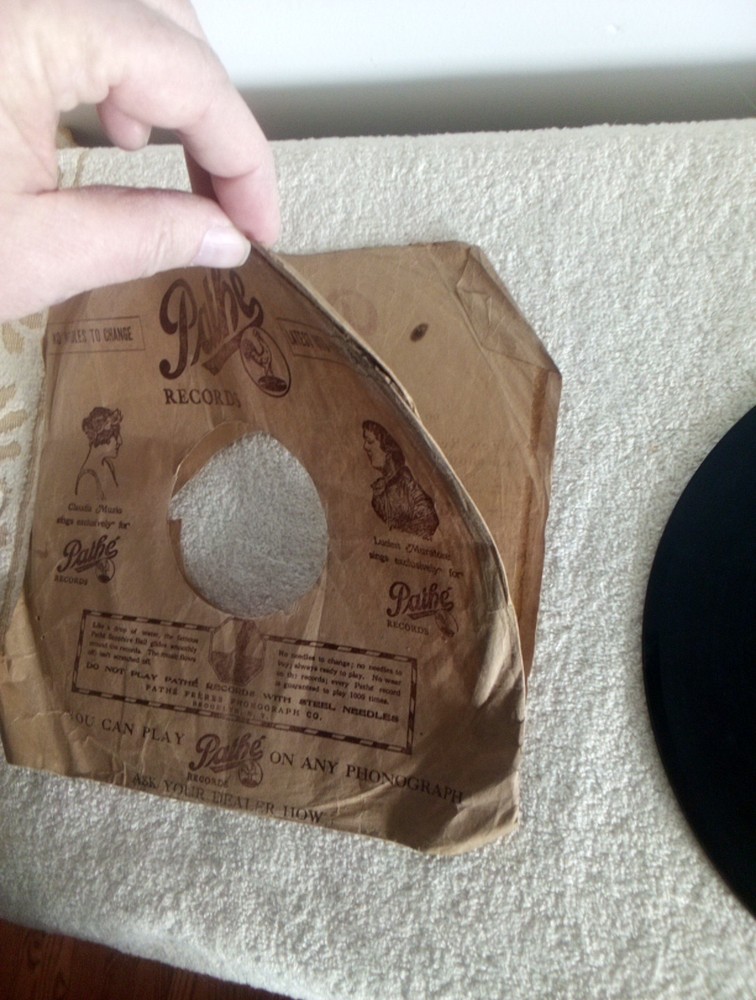 Antique Pathe Phonograph Record