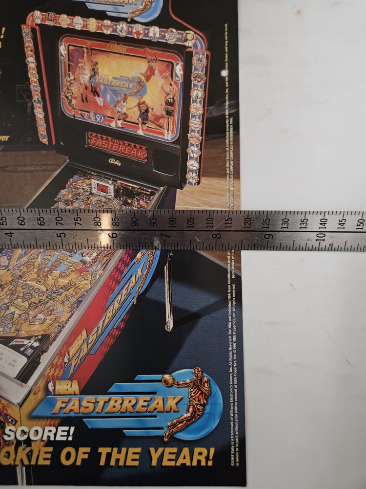 NBA Today Pinball Machine AD Original