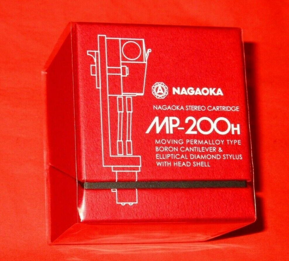 NAGAOKA MP-200H NEW JAPAN CARTRIDGE+Headshell+Boron Cantilever+Elliptical Stylus