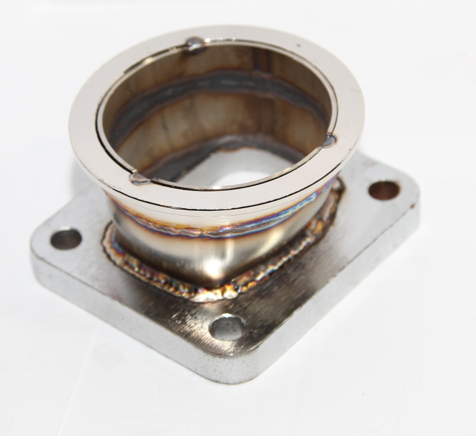 Combo Kit T4-4Bolt to 3"ID V-Band Flange Steel Adapter+Gasket+Clamp+Flanges