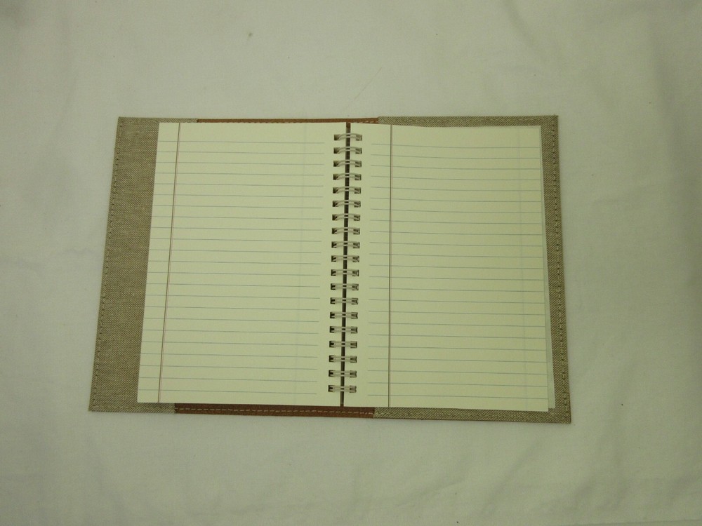 Metropolis Graphic Image 7" Refillable Notebook Leather Cover Spiral Insert Tera