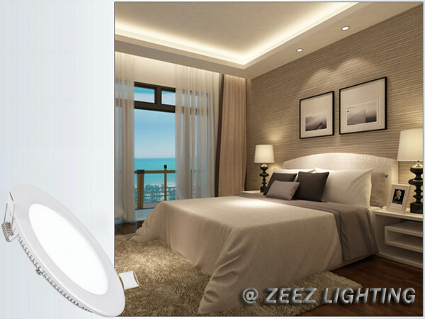 3/4W 6W 9W 12W 15W 18W 20W 25W Dimmable LED Recessed Ceiling Panel Light Fixture