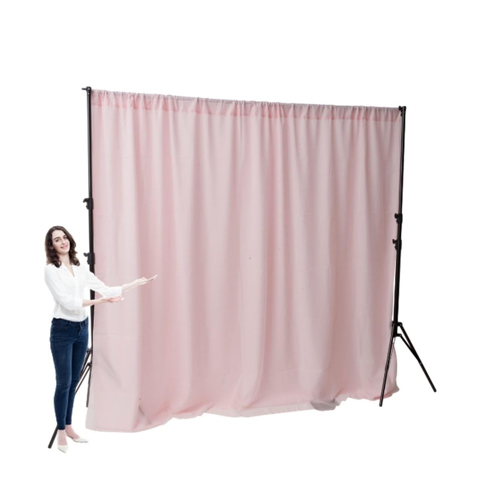 Two Layers Backdrop Made with One Piece Chiffon Tulle & Polyester. Use as Ext...