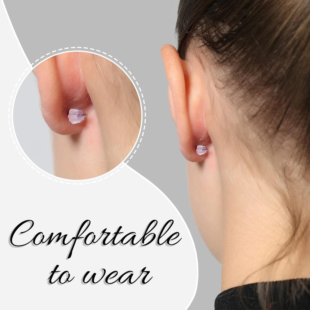Rubber Earring Backs Soft Clear Earring Backings for Studs Hypoallergenic Silico