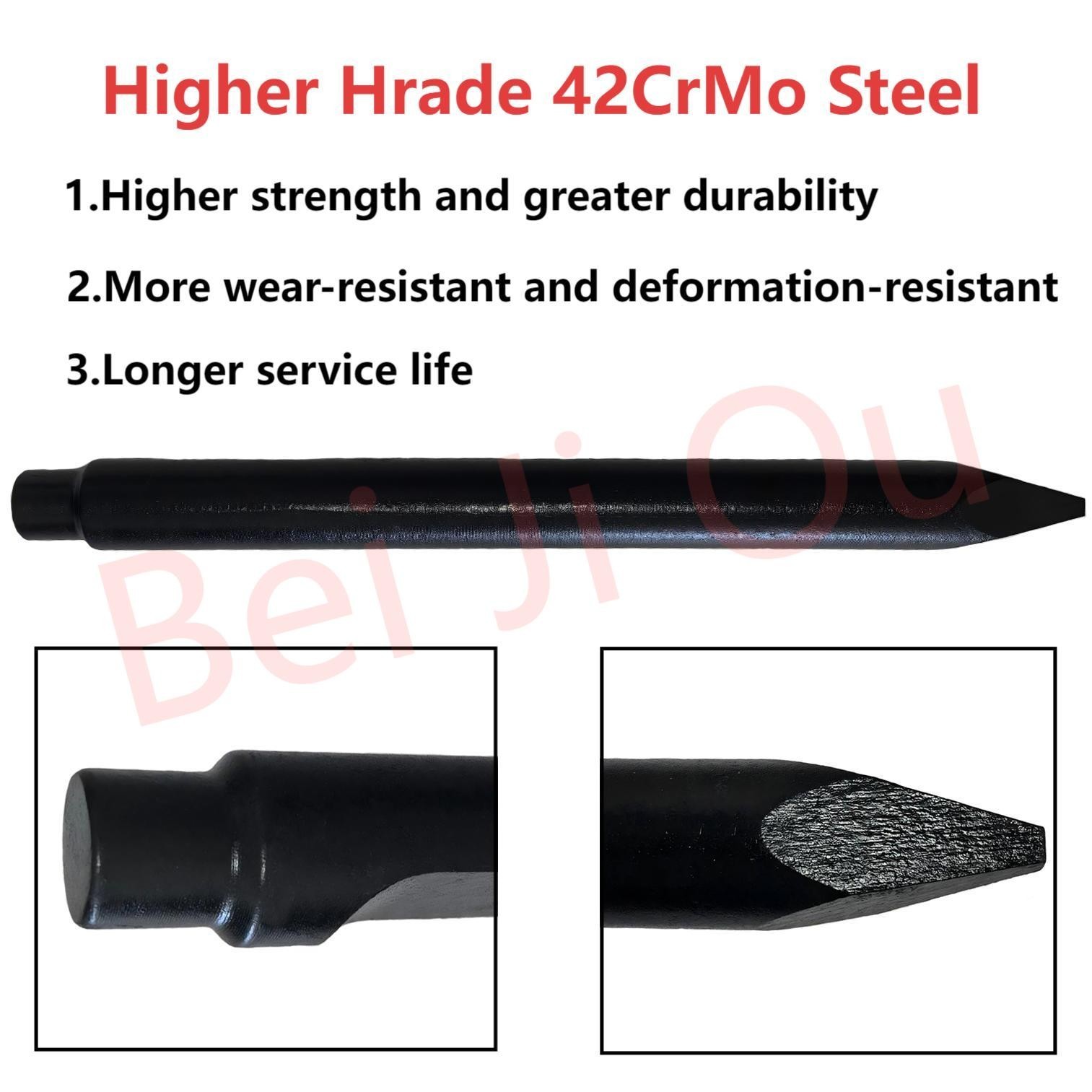 Hydraulic Jack Hammer Breaker Bit Chisel Point for SB30 Concrete Cement Removal