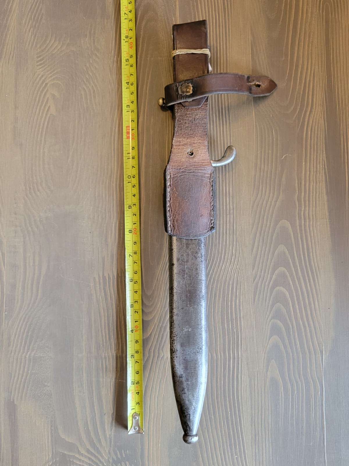 Modified WWI German Stag Handle Mauser Bayonet