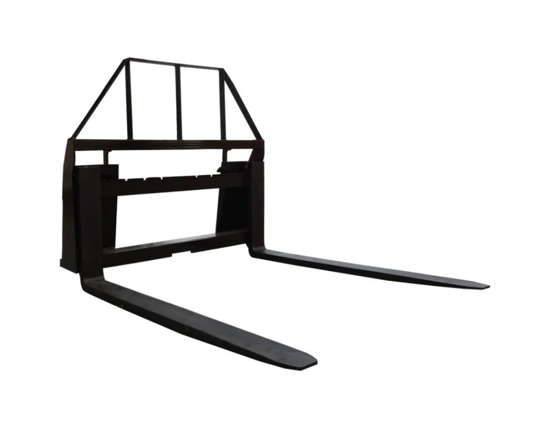 AGT 48in Pallet Fork Frame Skid Steer Attachment Quick Attach Mount Heavy Duty