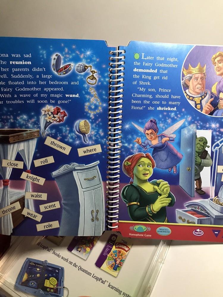 Shrek 2 LeapPad Learning Interactive Book Cartridge 2nd Grade Game Reading