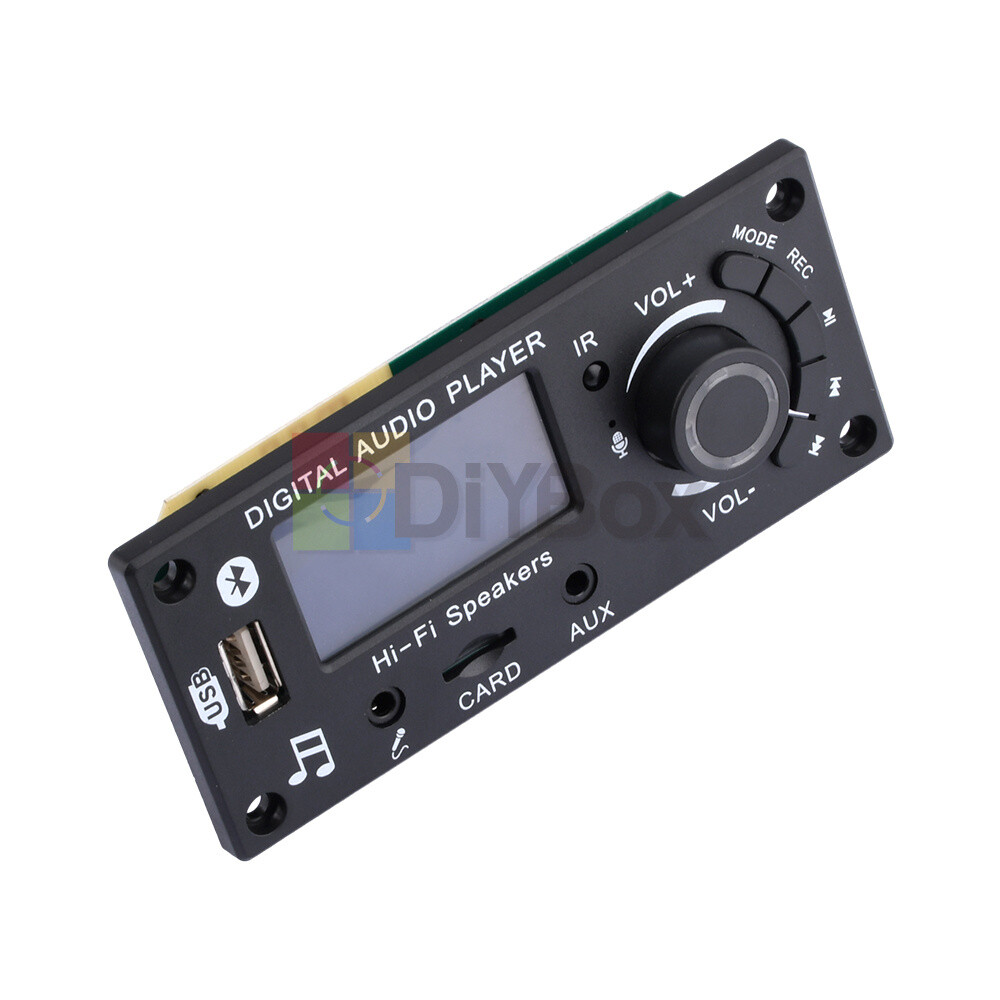 MP3 Decoder Board LCD Bluetooth FM Radio Audio Module with Remote Control 12V