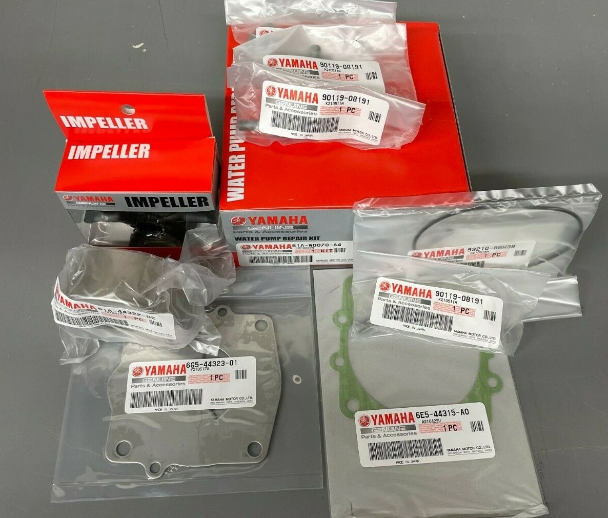 YAMAHA OEM F150/F200/F225 Outboard Water Pump Rebuild Repair Kit 61A-W0078-A4-00