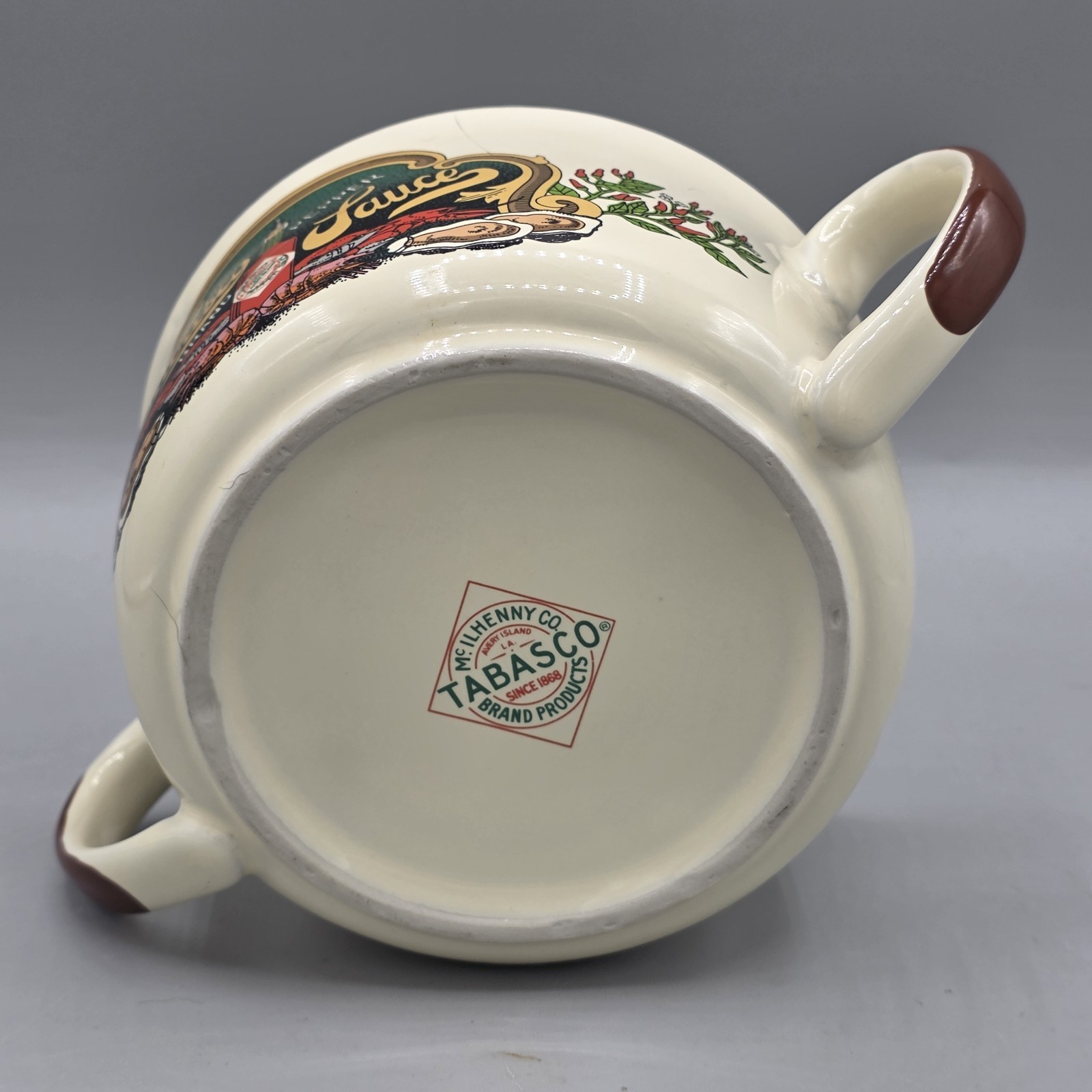 Tabasco Stoneware Pepper Sauce McIlhenny Soup Seafood Gumbo Bowls 16 oz Set of 4