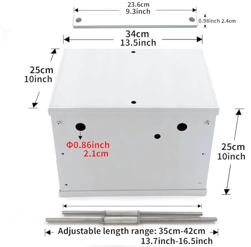Universal Complete Aluminum Battery Box Relocation Kit suit for
