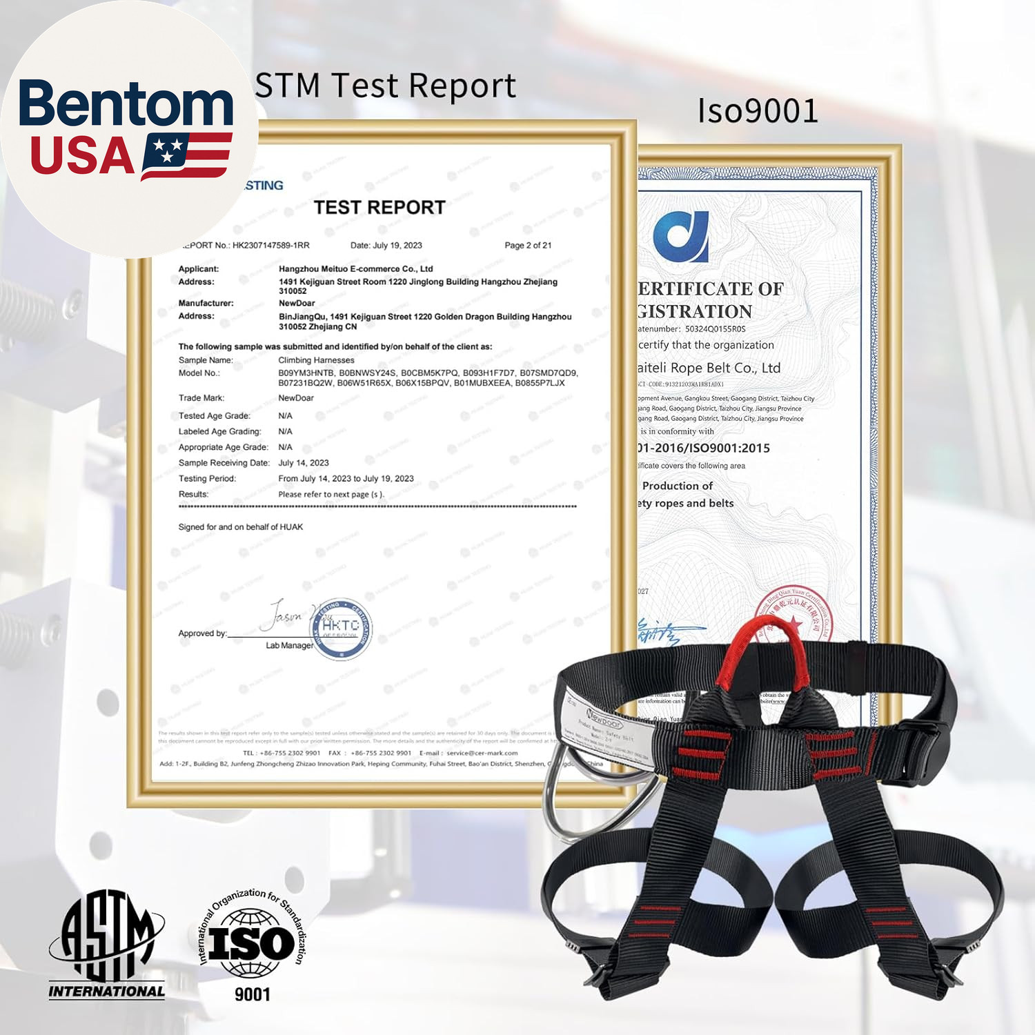 Climbing Harness, Mountaineering Rock Climbing Harness, Half Body Harness for Ra