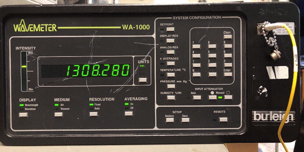 Burleigh WA-1000 Wavemeter NIR Version