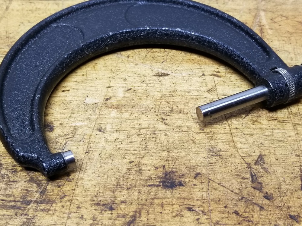 Central Tool 2-3" Outside Diameter Micrometer Ratchet Stop Unique Head