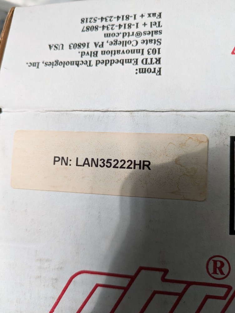 LAN35222HR Dual Gigabit Ethernet Modules RTD Embedded Technologies