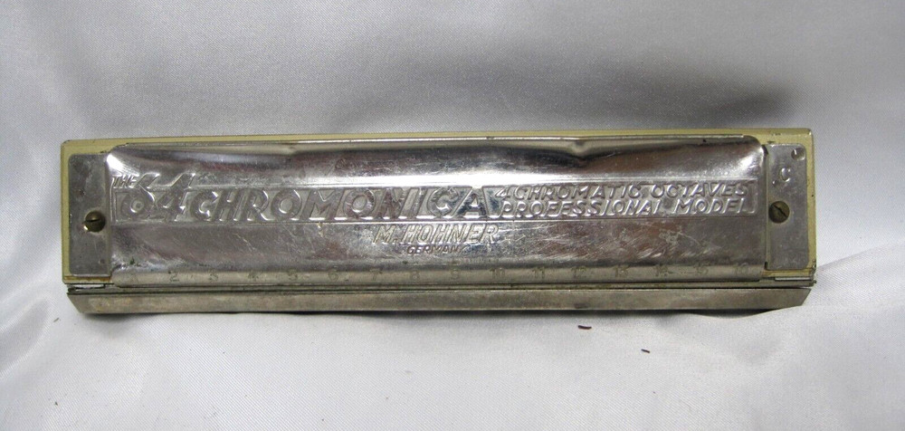 The 64 CHROMONICA Professional Model HARMONICA KEY Chromatic Octaves
