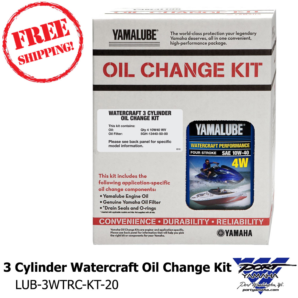 Yamaha Watercraft 3 Cylinder Oil Change Kit - VX EX EXR V1 SuperJet JetBlaster