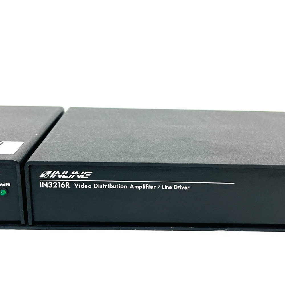 Inline IN1501 Video Transcoder with IN3216R Distribution Amplifier Line Driver