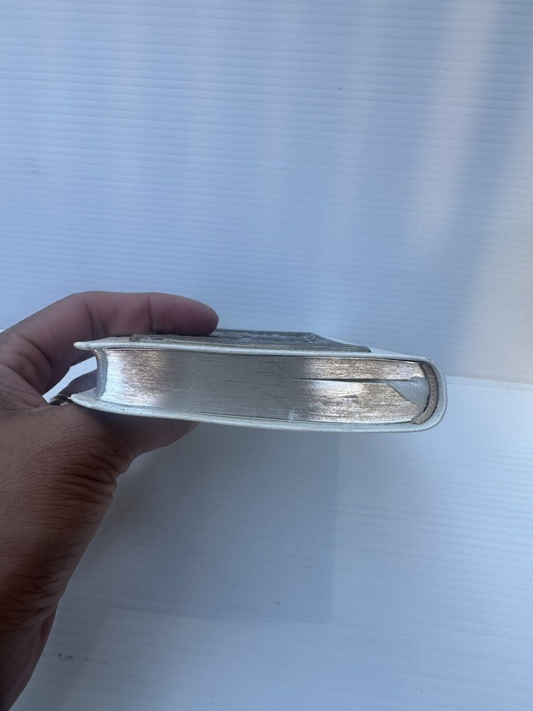 Sterling Silver Front Covered Pocket Bible Hallmarked