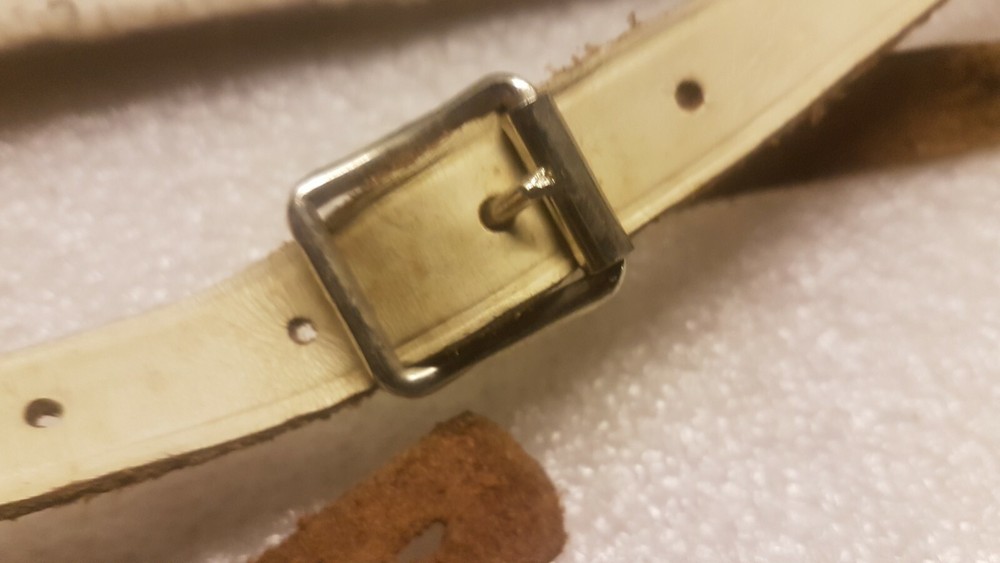 60's WHITE GUITAR STRAP