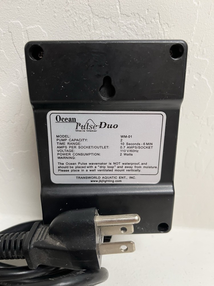 JBJ Transworld Aquatic Ocean Pulse Duo Aquarium Wavemaker Controller Tested