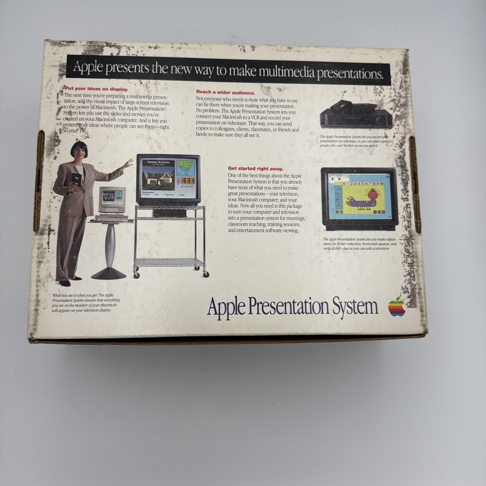 Vintage 1994 Apple Presentation System TV To A Multimedia System Open Box