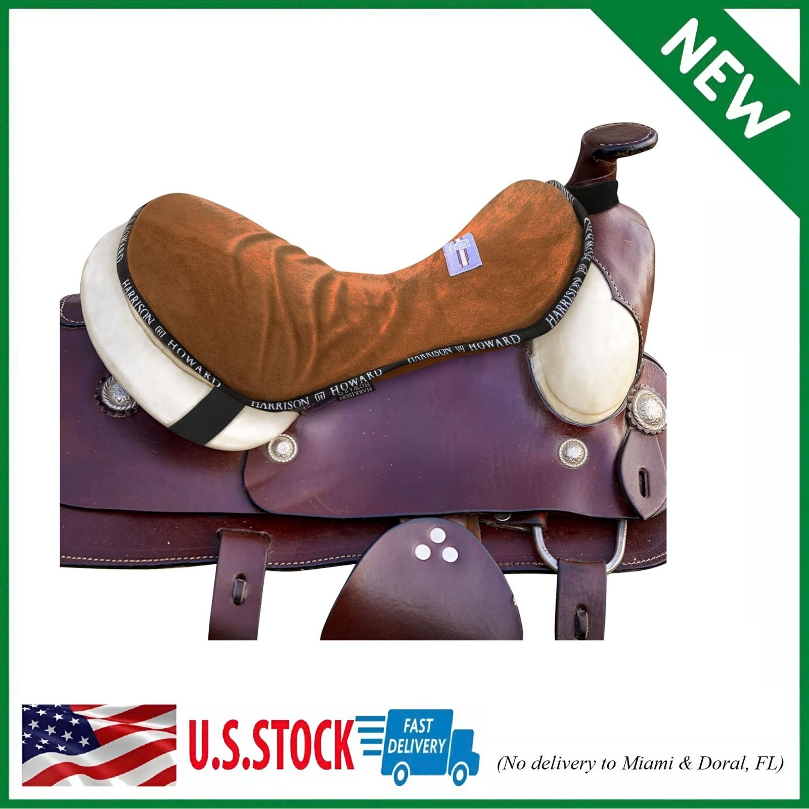 Trail Seat Saver Western Tack Saddle Ride-On Pad with Cushion Bottom Helps Distr