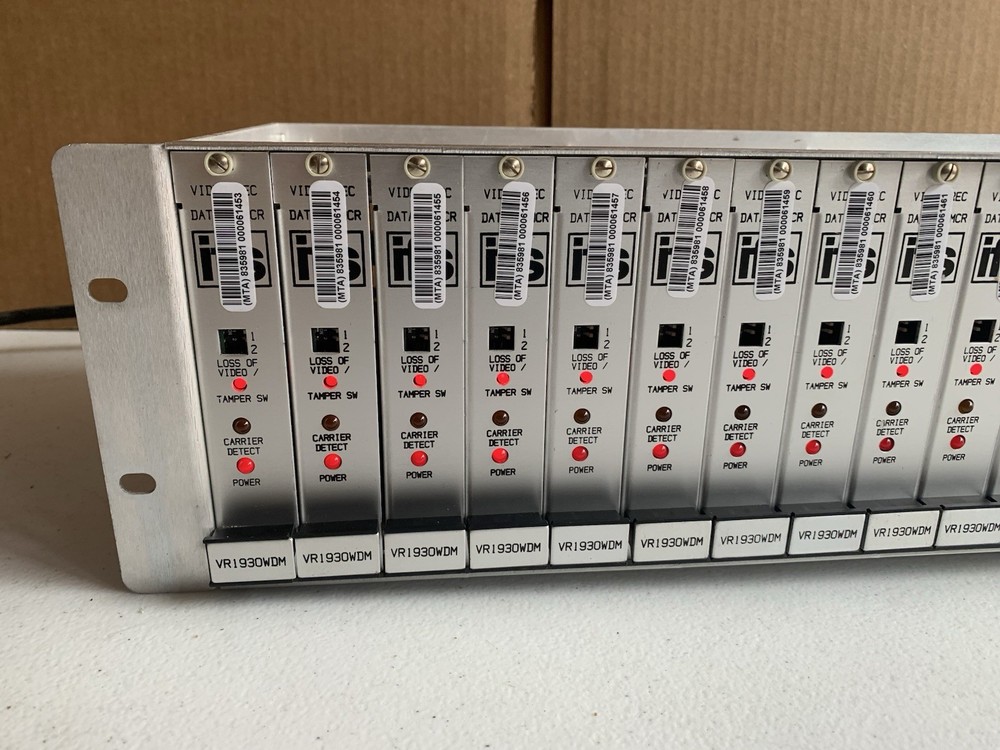 Video Data Receiver XTMCR Complete IFS Rack Power Supply 14 Modules VR1930WDM