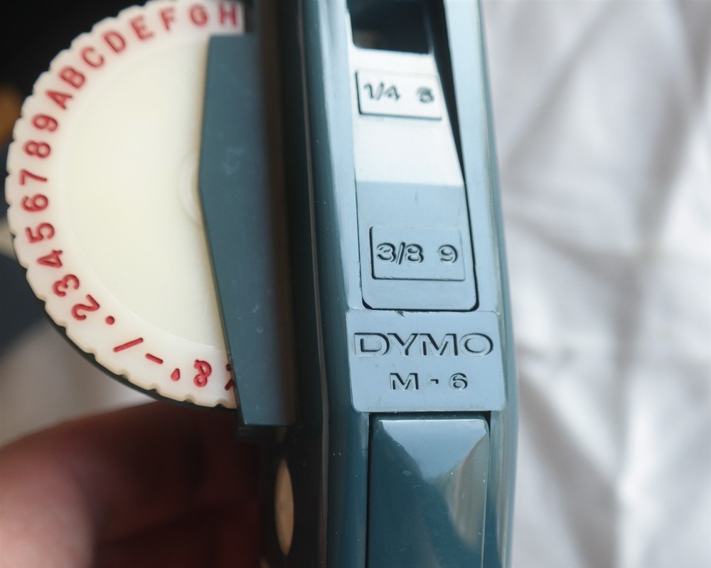 Vtg DYMO M-6 Label Maker & Tapes (READ)