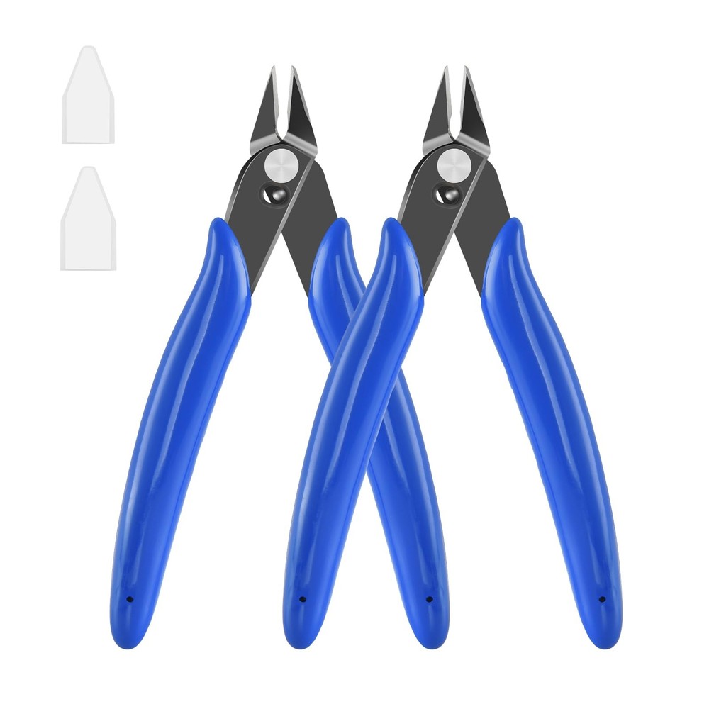 LBOKLING 5 Inch Micro Flush Cutter, 2 Pack Small Wire 5 inches, 2