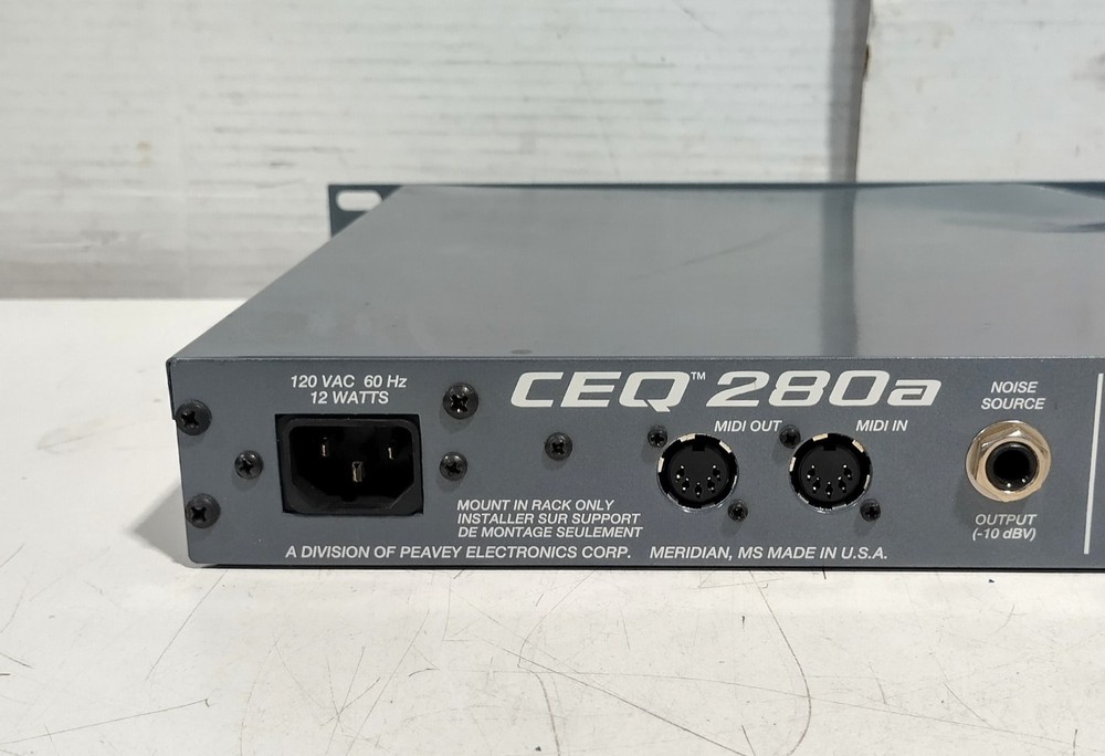 Peavey CEQ 280A PC Controlled Architectural Acoustics MIDI Graphic Equalizer