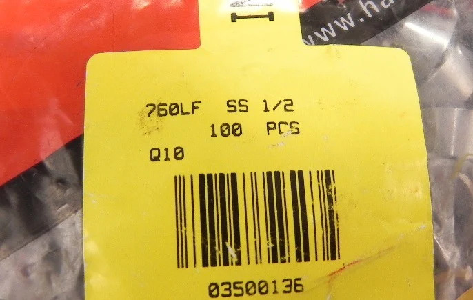 Ham-Let Front ferrule 760LF SS 1/2 (100)