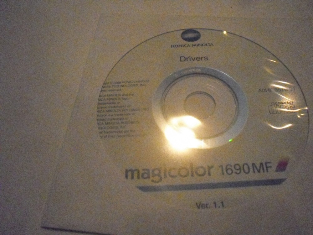 Konica Magicolor 1690MF  Setup Installation CD ROM Software CD Driver Disk