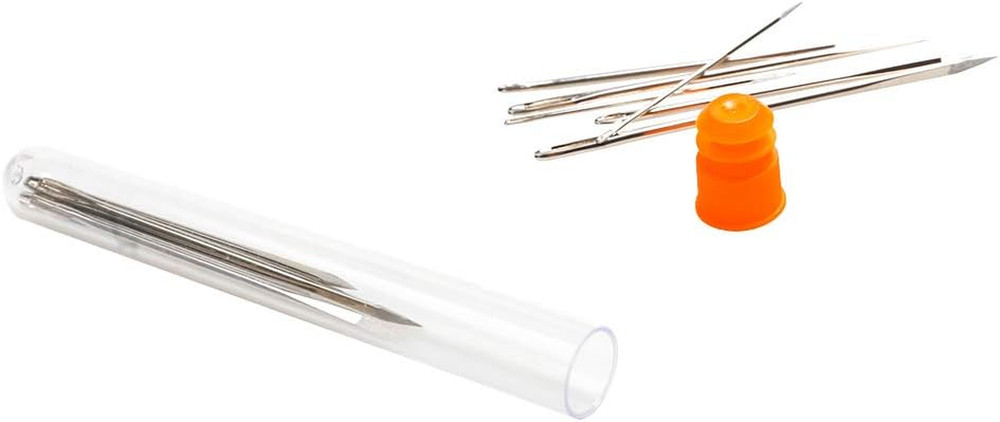 Hekisn Professional Large-Eye Leather Stitching Needle with 3 Different Sizes fo