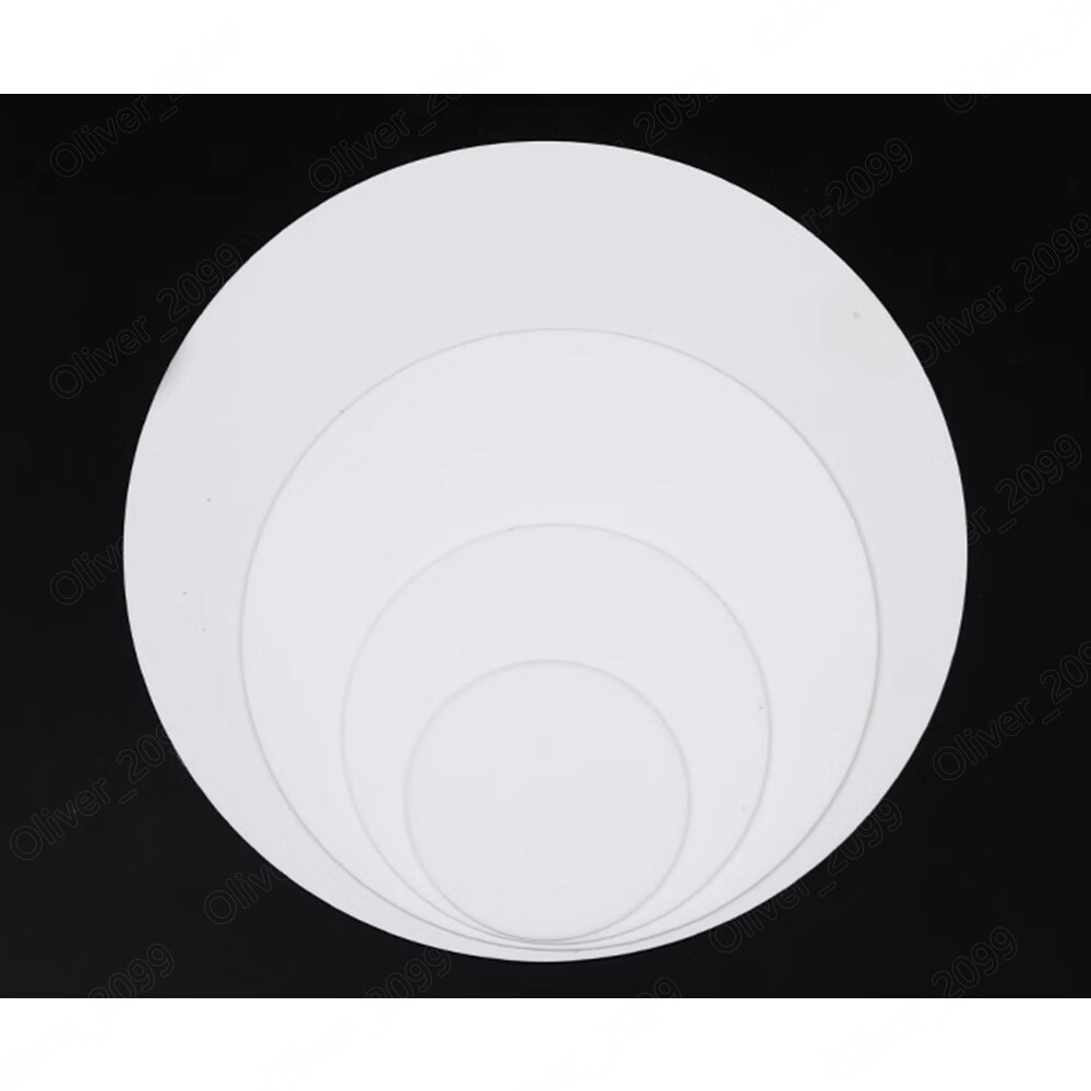 96% Alumina Ceramic Round Sheet Disc Insulation High-temperature Resistance